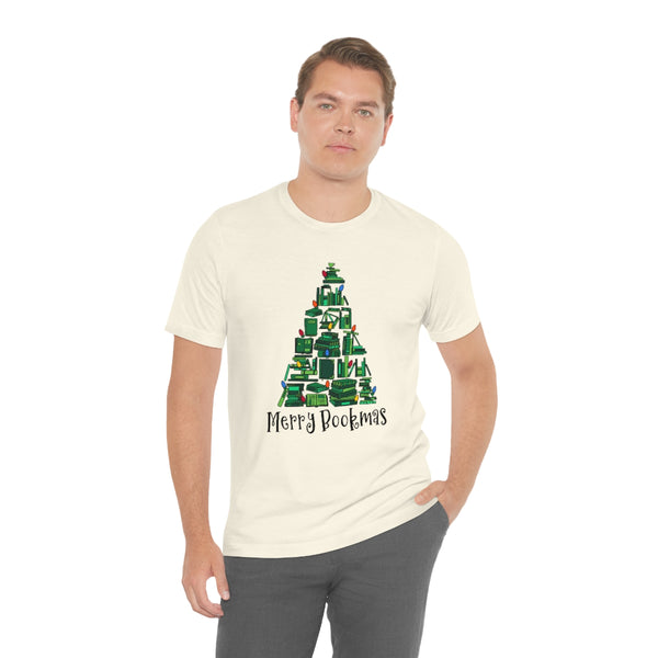 Merry Bookmas Christmas Graphic Tee