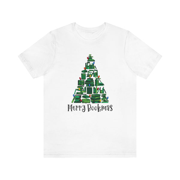 Merry Bookmas Christmas Graphic Tee