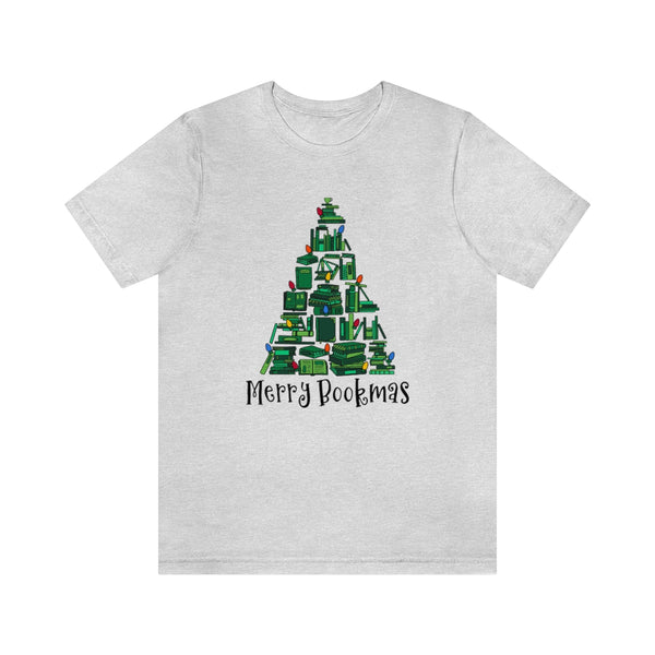 Merry Bookmas Christmas Graphic Tee