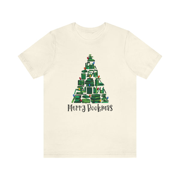 Merry Bookmas Christmas Graphic Tee