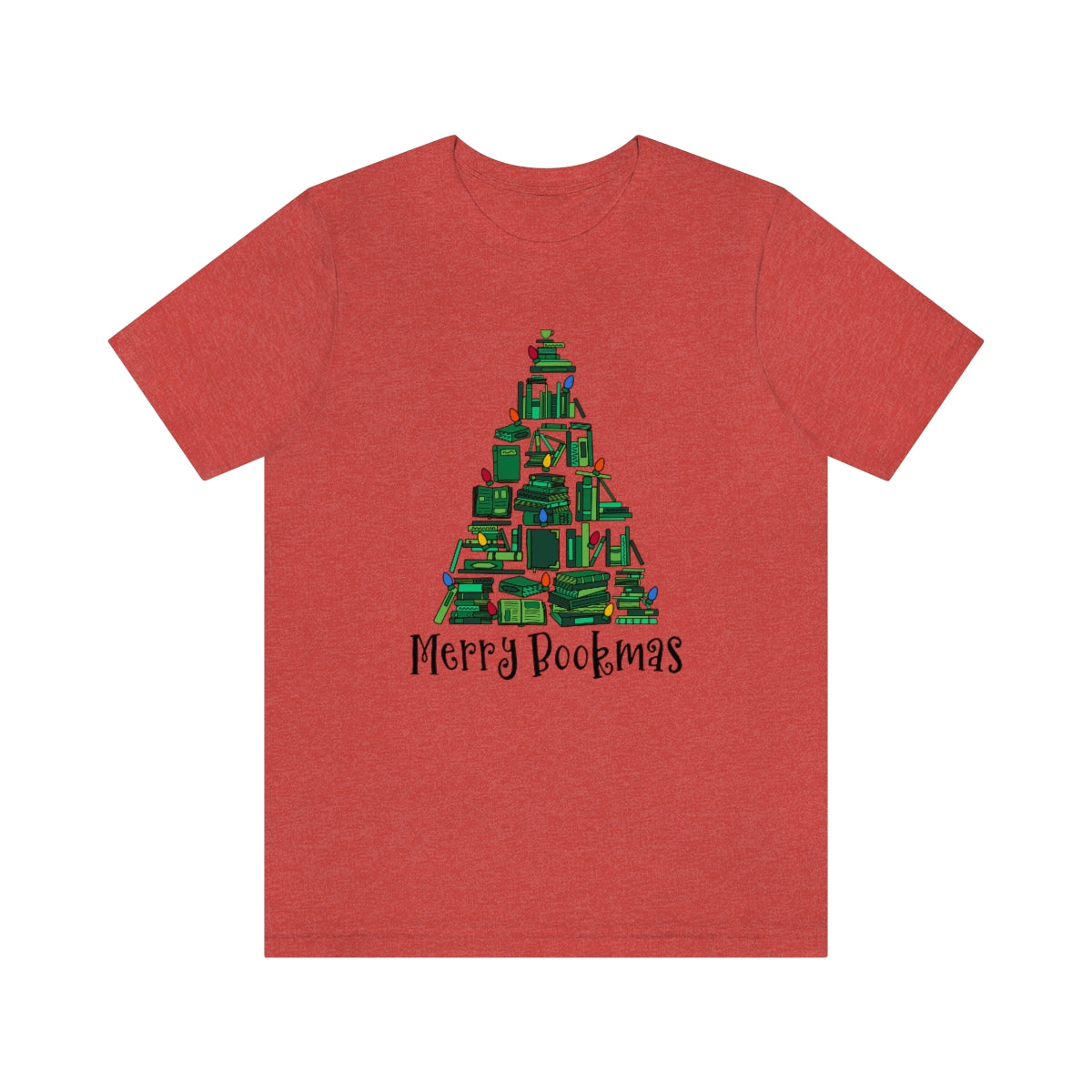 Merry Bookmas Christmas Graphic Tee