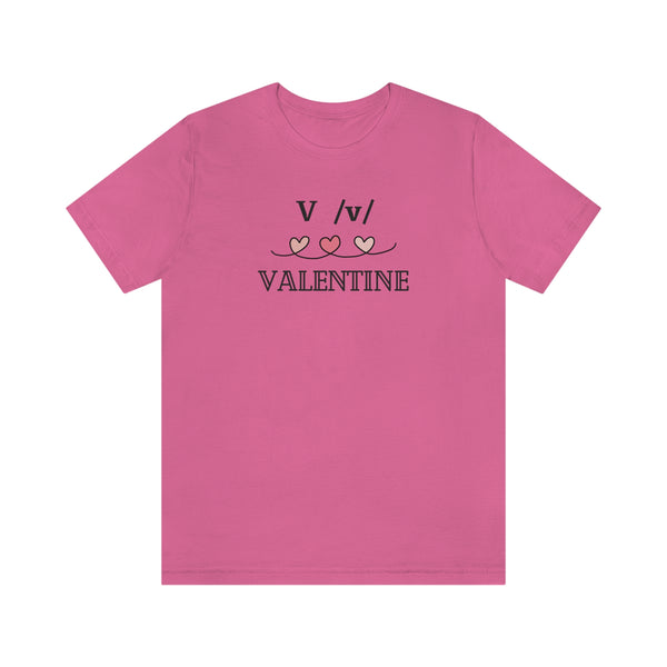 V /V/ Valentine Teacher Graphic Tee