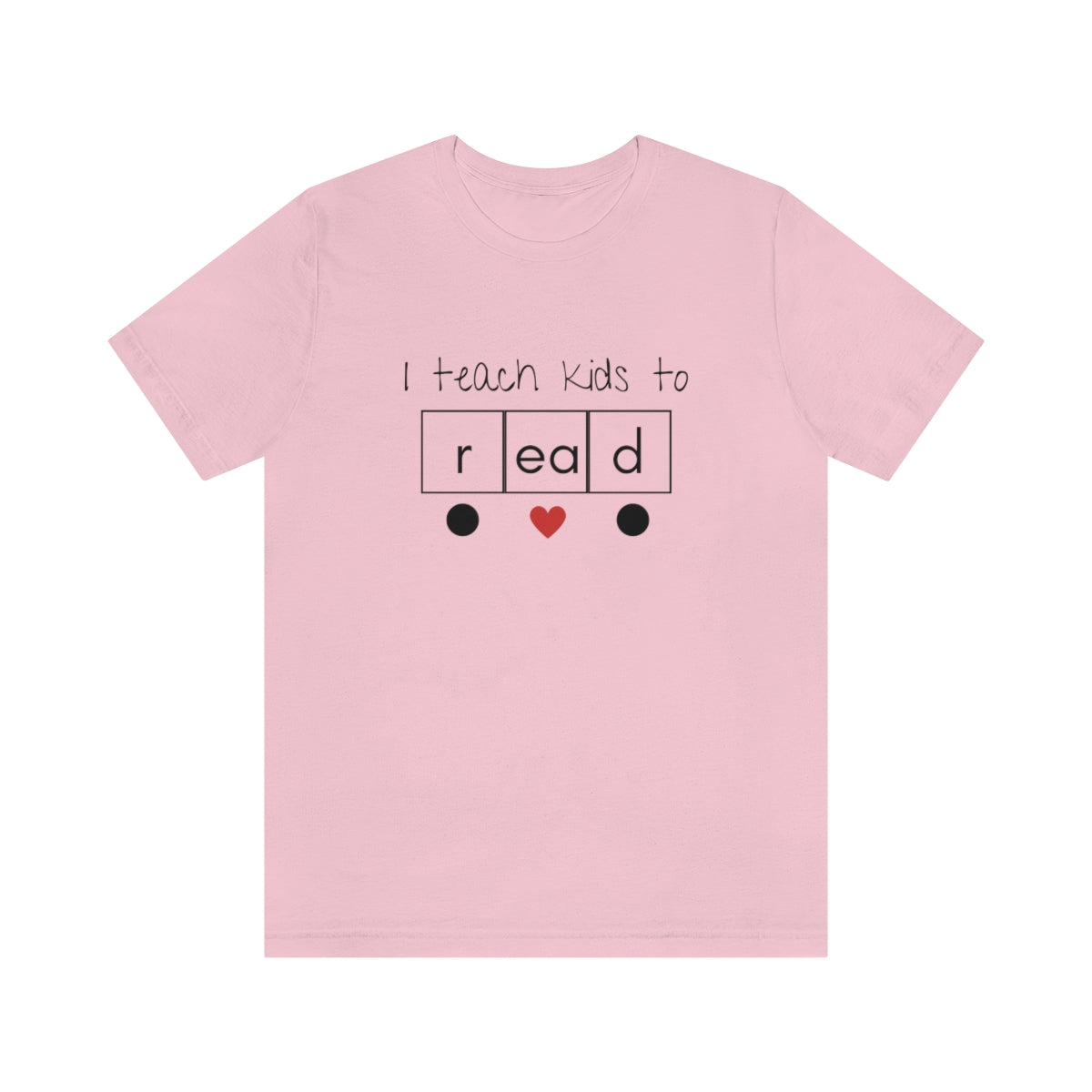 I Teach Kids to Read Heart Word Science of Reading Teacher Tee